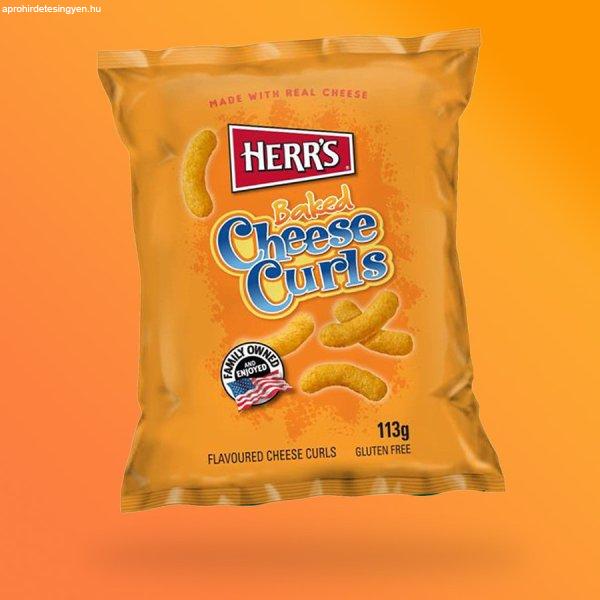 Herrs Baked Cheese Curls sült sajtos chips 113g