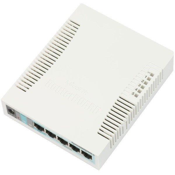 MIKROTIK Cloud Smart Switch 5x1000Mbps + 1x1000Mbps SFP, Menedzselhető, Asztali
- CSS106-5G-1S