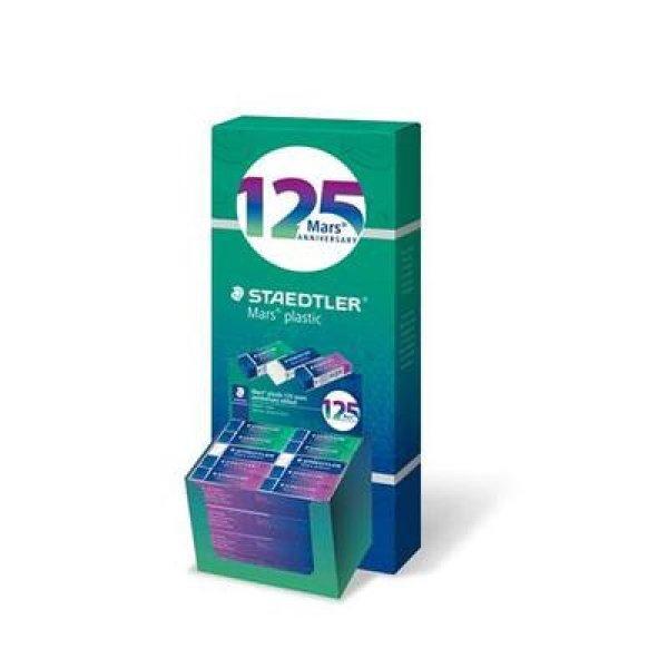 Radír display, STAEDTLER "Mars® Plastic 526, 125 years",
kék-zöld-lila