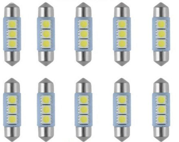 10db/csomag CANBUS 3SMD LED SMD-CD39mm-3SMD Szofita