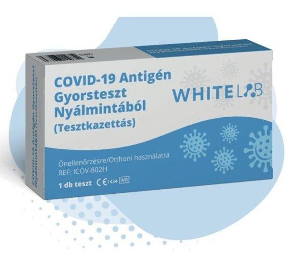 COVID-19 antigén gyorsteszt Nyálmintából önellenőrzésre - WhiteLAB - 10
db