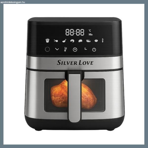 Silver Love forrólevegős sütő 8L, 2000W CY-5004