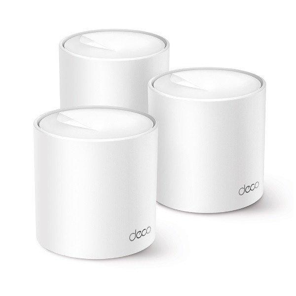 TP-Link Mesh WiFi AX1500 Deco X10 (3 pack; 300Mbps 2,4GHz + 1201Mbps 5GHz; WPA3;
Wifi6; OFDMA; MU-MIMO)