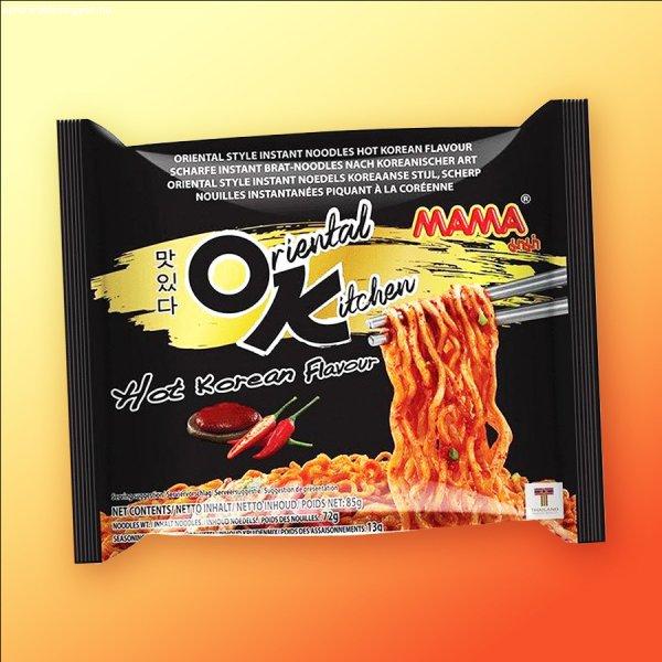 MAMA OK Hot Spicy Korean Flavour instant csípős tészta 85g
