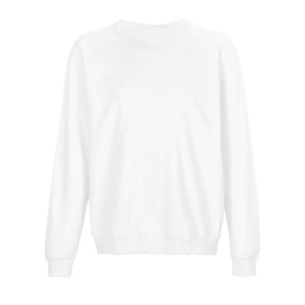 SOL'S Columbia, unisex környakas pulóver, SO04182-03814, White-XL