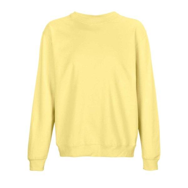 SOL'S Columbia, unisex környakas pulóver, SO04182-03814, Light Yellow-2XL