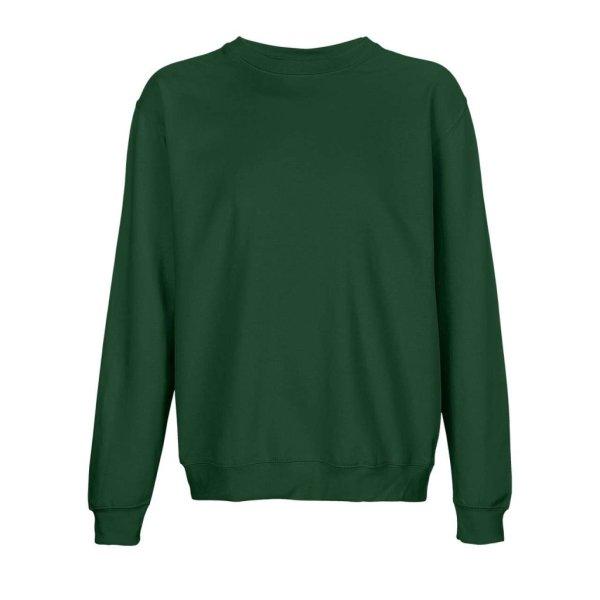 SOL'S Columbia, unisex környakas pulóver, SO04182-03814, Bottle Green-3XL