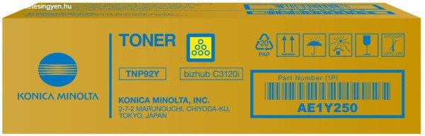 Konica-Minolta TNP92Y Toner Yellow 4.000 oldalra