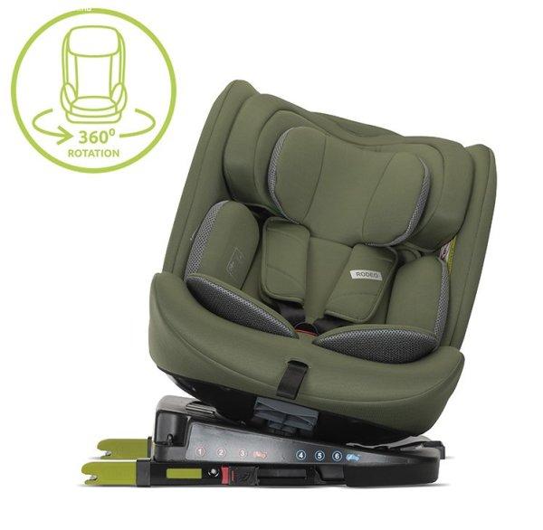 Lorelli Rodeo 360 isofix autósülés 40-150cm - Green&Grey 