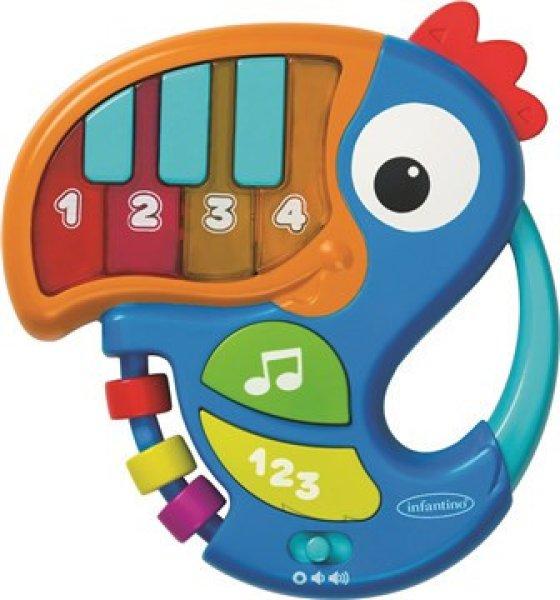 Infantino Piano & Numbers tanulójáték - kék tukán