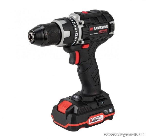 ParkSide PABSP 20-Li C3 Performance Kétsebességes akkumulátoros fúró
csavarozó behajtó + koffer, 20 V, 60 Nm (akkuval és töltővel) 