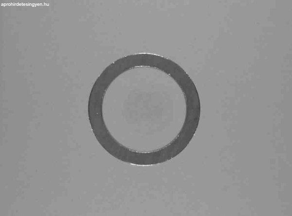 Réz alátét, 16 mm belső átmérő, 22 mm külső átmérő, 1,5 mm
vastagság