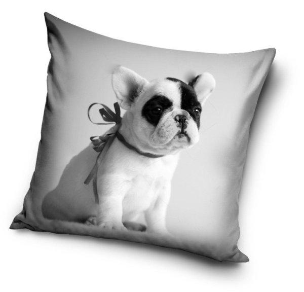Kutyás French Bulldog párnahuzat 40x40 cm