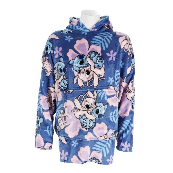 Disney Lilo és Stitch, A csillagkutya Hibiscus belebújós plüss polár
takaró, poncsó 3-6 év