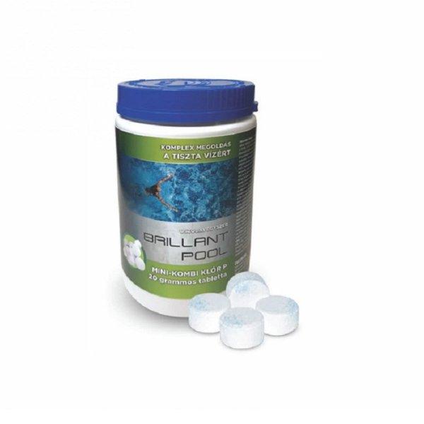 Brillant Pool Mini-kombi Klór (20 gr), 95 %, 1 kg, klórtabletta