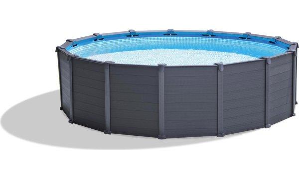 INTEX Graphite Gray Pool medence 478 x 124 cm (homokszűrővel) (26384GS)
