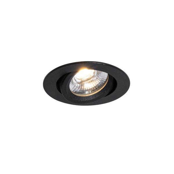 Süllyesztett spotlámpa fekete dönthető 8,2 cm LED-del, Dim to Warm IP54
Ultra Slim - Pupil