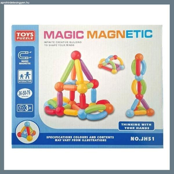 Magic Magnetic – 36 darabos mágneses építőkészlet JH51