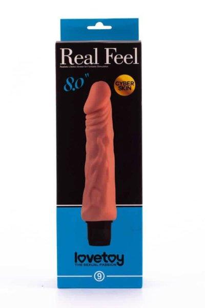 Lovetoy Real Feel cyberskin - Élethű vibrátor 1 - 20cm (8 inch)