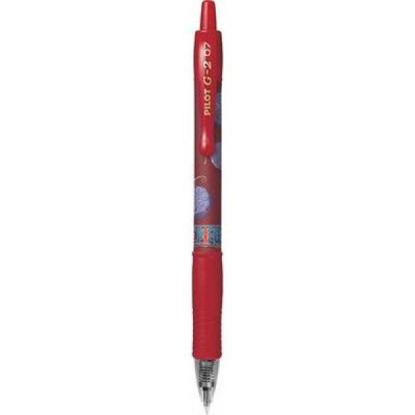 Zseléstoll, 0,32 mm, nyomógombos, PILOT "G-2 One Piece", piros