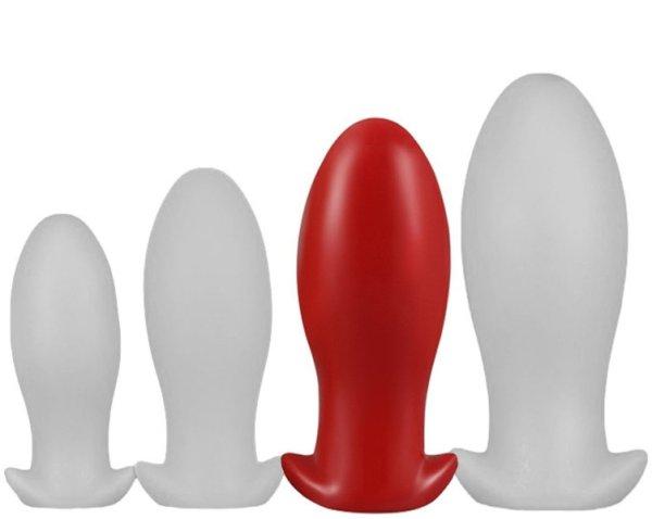 Plug Drakar Egg L – prémium, érzéki tojás vibrátor, piros