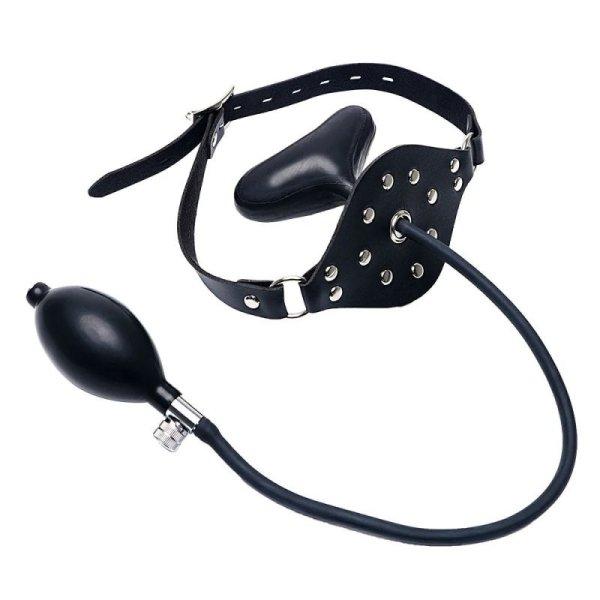 Felfújható Kinky Gag – érzéki fekete maszk