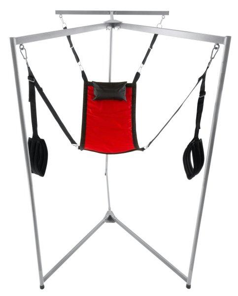 Kit Sling – piros textil hinta szürke kerettel