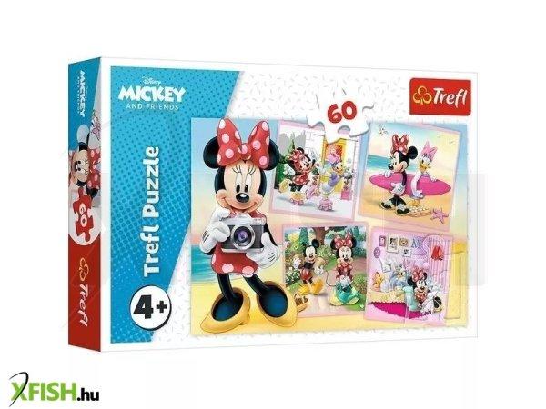 Trefl: Minnie egér a fotós puzzle - 60 darabos