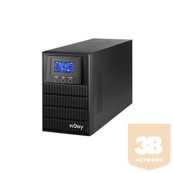 NJOY Szünetmentes 1000VA - Aten Pro 1000 (3 Schuko, USB/RS-232, On-line,
szinuszhullám, generátor támogatás, Eco mód)