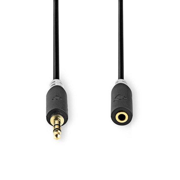 Nedis CABW22050AT50 sztereo audió kábel 3,5mm sztereo jack dugó - 3,5mm
sztereo jack aljzat, 5 m
