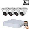 Dahua 4 dome kltri kamers IP kamerarendszer 8MP sznes j