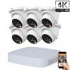 Dahua 6 dome kltri kamers IP kamerarendszer 8MP sznes j
