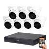 Dahua 7 dome kamers 8MP 4K kamera rendszer szett 30 mter 