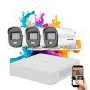 Hikvision ColorVu 3 kamers biztonsgi kamera rendszer 5MP s