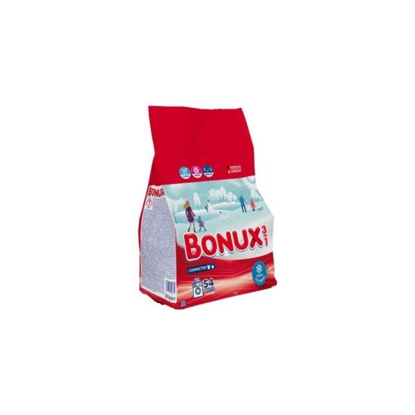 Mosópor 2,34 kg (36 mosás) fehér ruhákhoz Bonux Polar Ice Fresh
