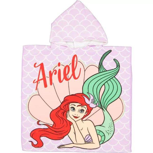 Disney Hercegnők Ariel strand törölköző poncsó 60x120 cm