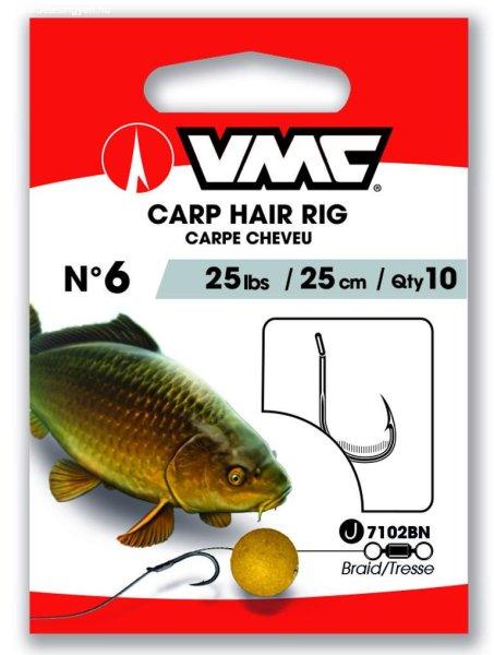 VMC Carp Hair Rig 7021 Hooks Braided Line Boilie 1 előkötött horog 2db
(171021)