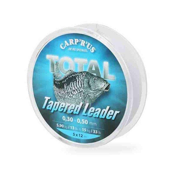 Carp'R'Us Total Tapered Leader 0.25-0.50mm 5db vékonyodó dobóelőke
zsinór (CRU961001)