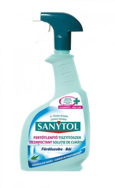 Sanytol Fertőtlenítő Fürdőszobai spray ultraerős vízkőoldó hatással
500 ml