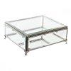 kszeres doboz DKD Home Decor tltsz Ezst szn Fm Krist