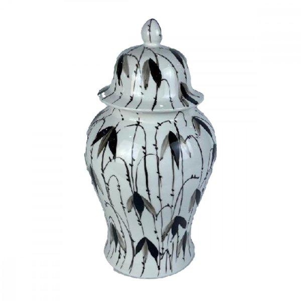 Csupor DKD Home Decor Porcelán Fekete Fehér Keleti Növényi levél (22 x 22 x
42 cm) MOST 52323 HELYETT 30624 Ft-ért!
