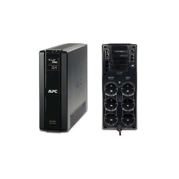 APC szünetmentes, Back-UPS BR1500G-GR, (3+3 SCHUKO) 1500VA (865 W) LCD 230V
LINE-INTERAKTÍV, torony - USB