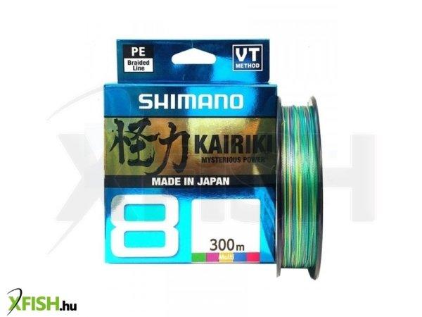 Shimano Line Kairiki 8 Fonott Zsinór Multi Color 300m 0,315mm 33,5Kg