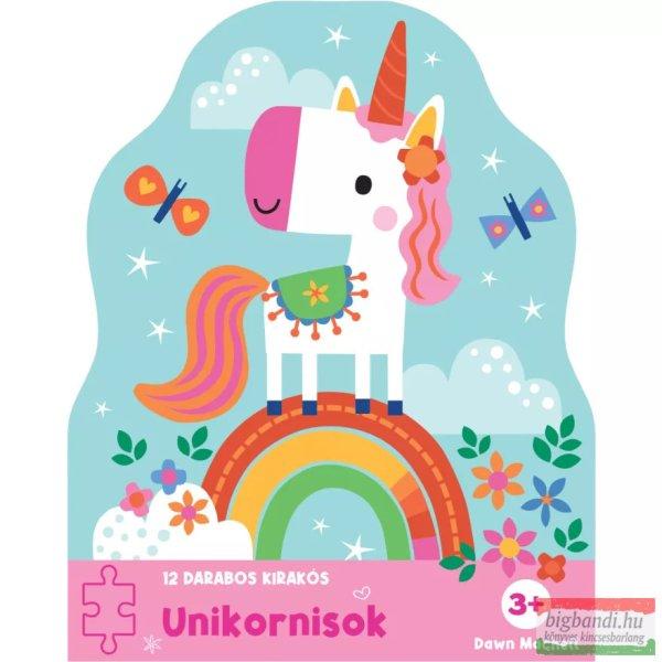 12 darabos kirakós - Unikornisok