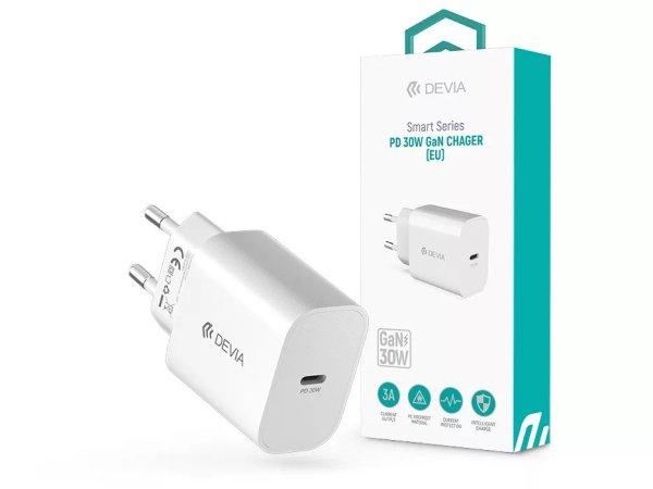 DEVIA Smart Series PD 30W GaN Charger hálózati töltő adapter Type-C
bemenettel - 30W