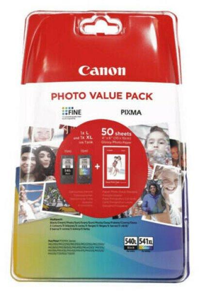 Canon PG-540L/CL-541XL eredeti tintapatron multipack + fotópapír