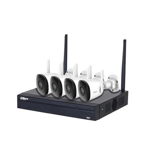 IMOU 4db wifi 2MP csőkamerával/1 db 4 csatornás Wifis hálózati
rögzítő/1TB HDD vezeték nélküli megfigyelő szett
