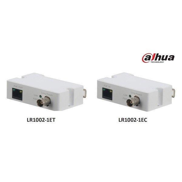 Dahua LR1002-1ET 1x RJ45 10/100, 1x BNC, PoE támogatás Ethernet over Coax
(EOC) konverter(adó)