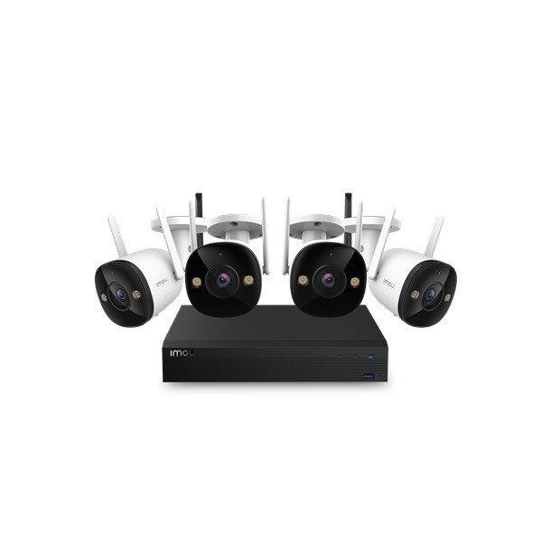 IMOU 4db wifi 2MP Full-Color csőkamerával/1 db 4 csatornás Wifis hálózati
rögzítő/1TB HDD vezeték nélküli megfigyelő sze