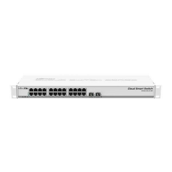 MikroTik CSS326-24G-2S+RM 1U 19" 24port GbE LAN 2x 10GbE SFP+ Cloud Smart
Switch